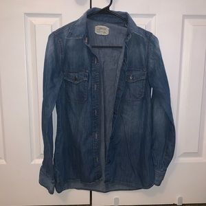 Current/Elliott Denim Button Up